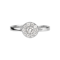 Preview: Jacques Lemans SE-R156A56 Damen Ring Gr. 56 Sterlingsilber mit White Topaz